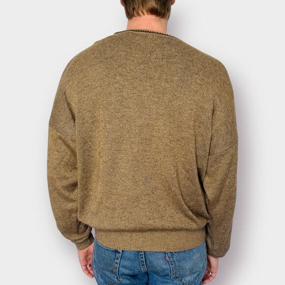 Y2K Preswick &‎ Moore Brown Argyle Sweater - Picture 5 of 5